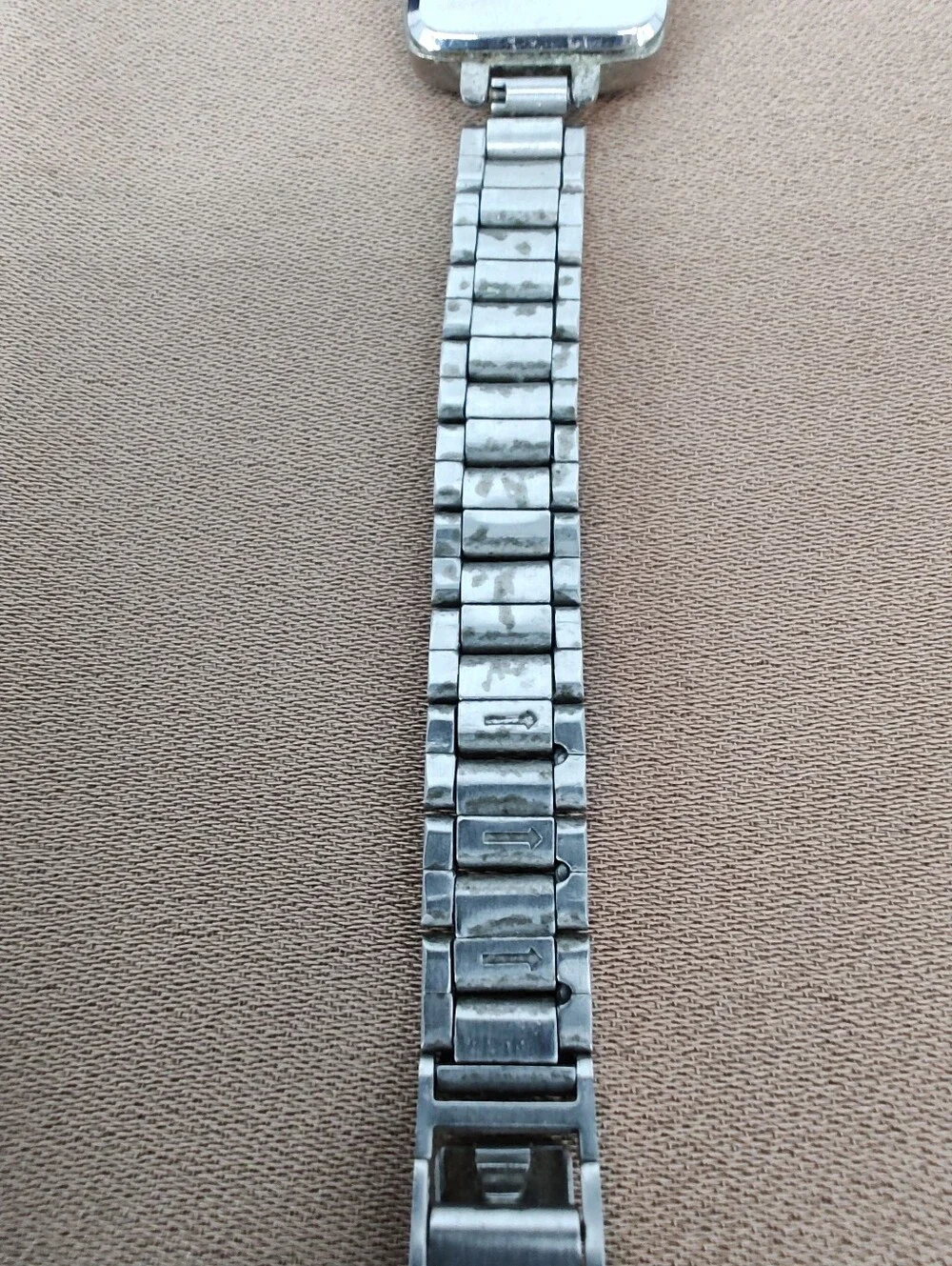 Vintage Polini Women's Silver Square Dial Bracelet Watch